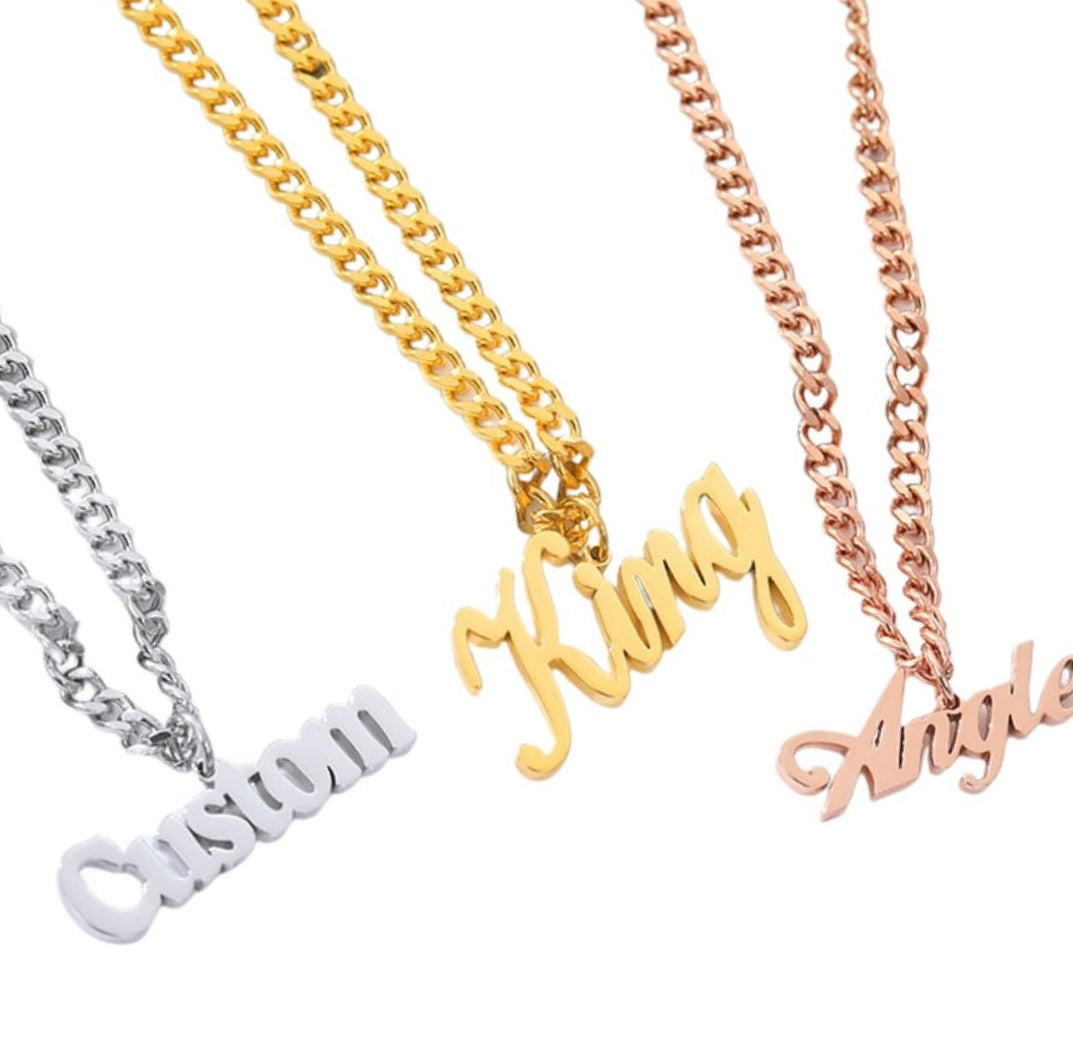 Custom Figaro Pendant Chain
