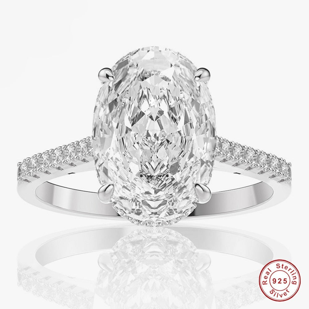 Oval Moissanite Ring