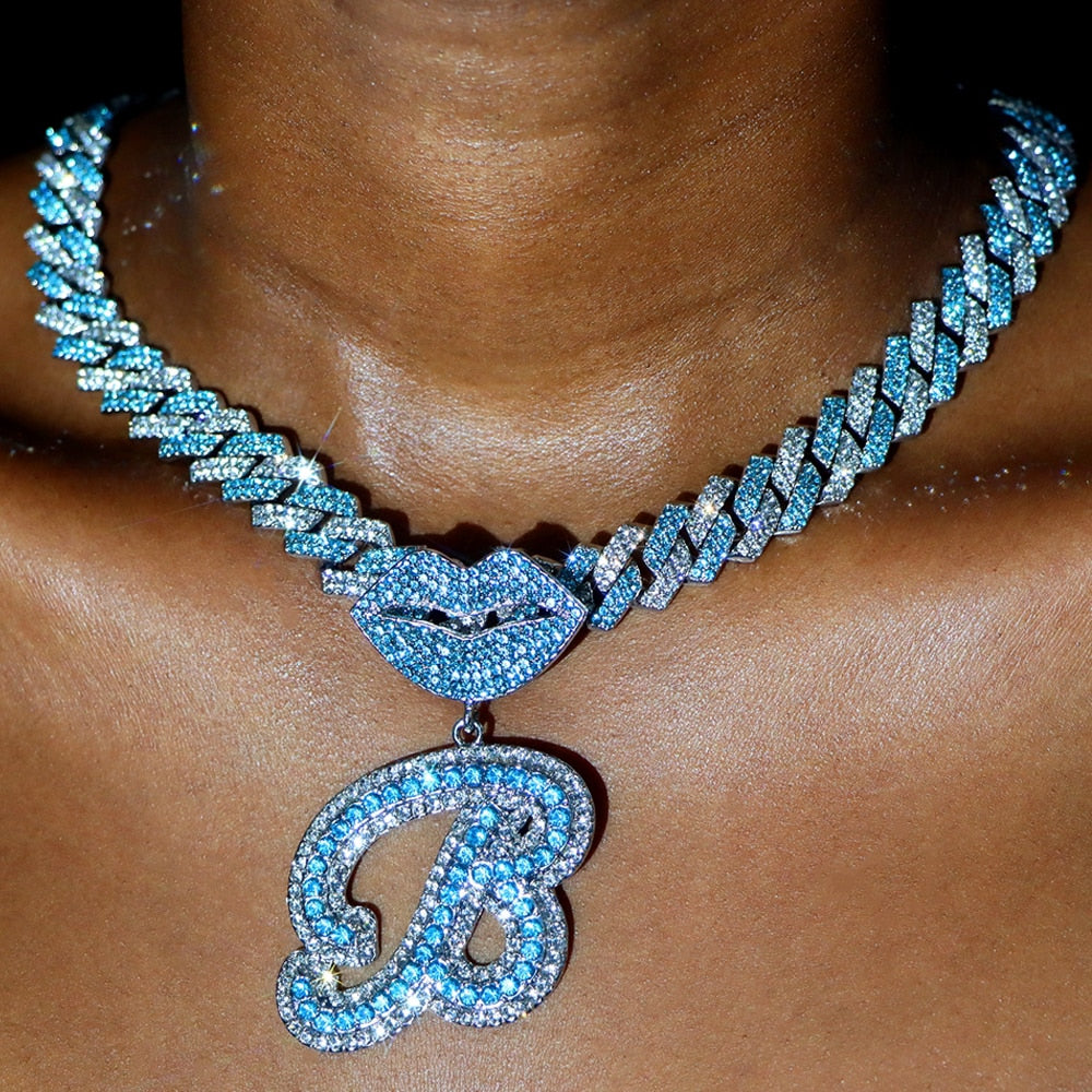 Luxe Lips Initial Chain