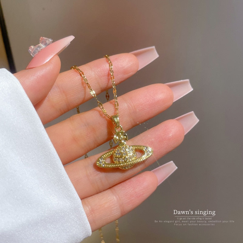 Crystal & Gem Necklaces (2)