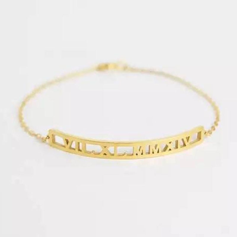 Roman Numeral Anklet