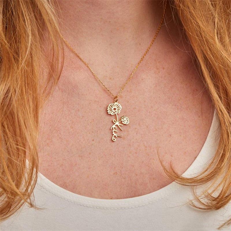 Flower Custom Necklace