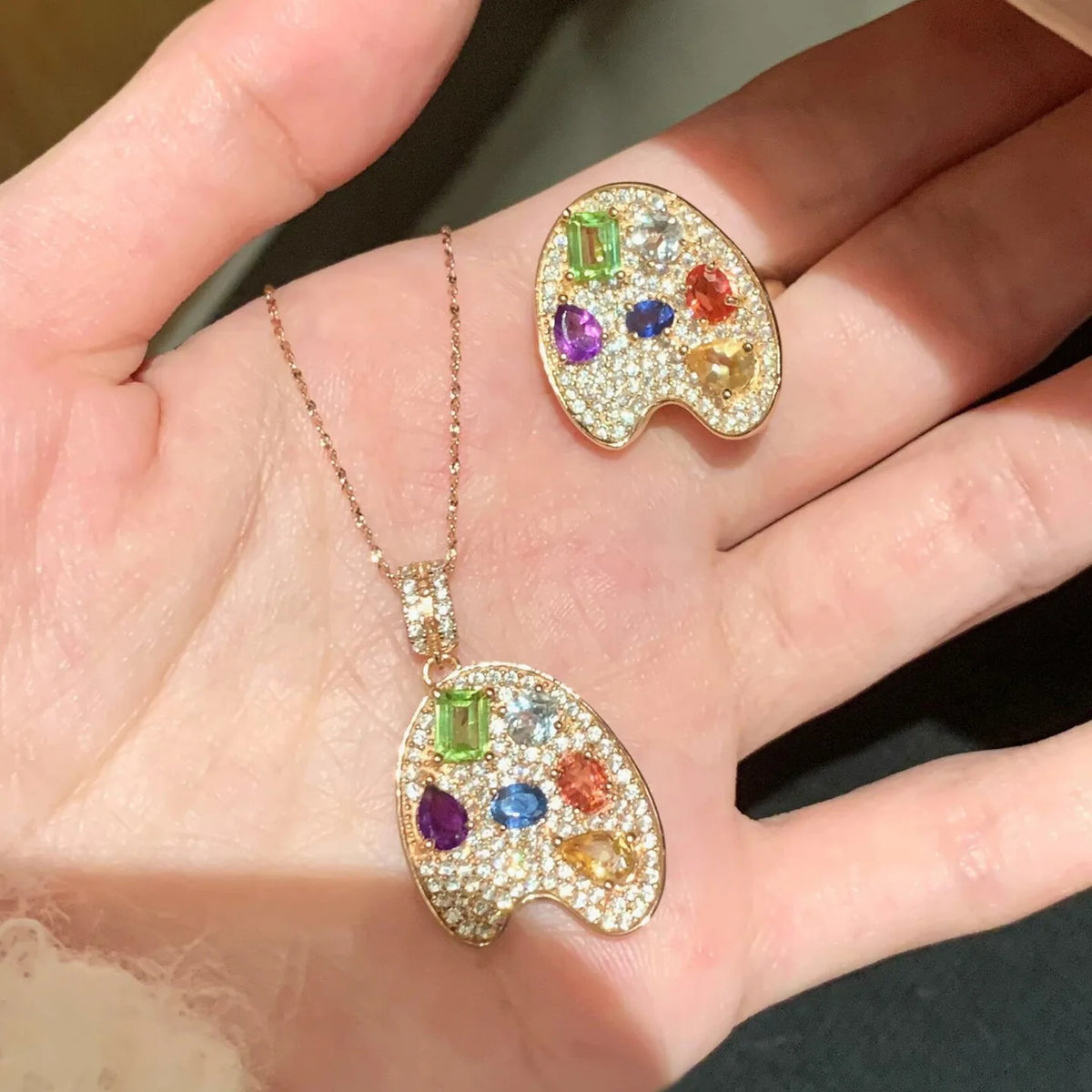 Artist Palette Necklace