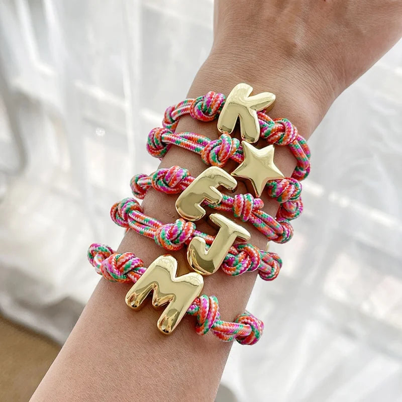 Woven Initial Bracelet