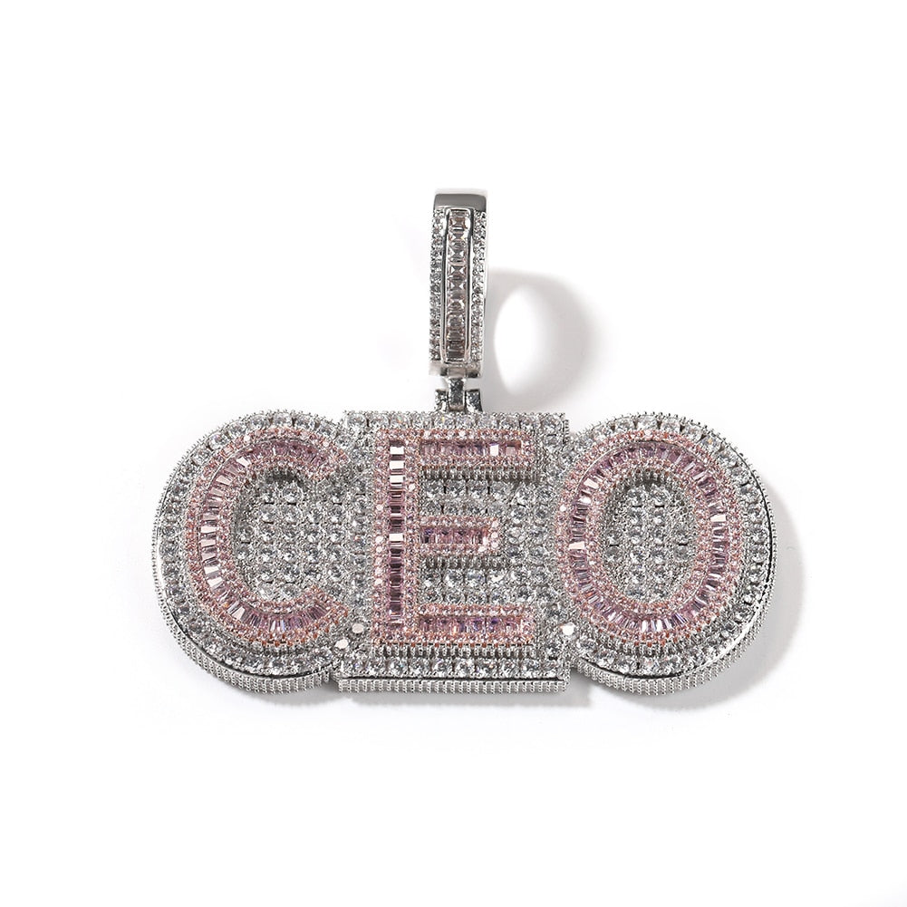 Luxe Pink Crystal Baguette Chain (2)