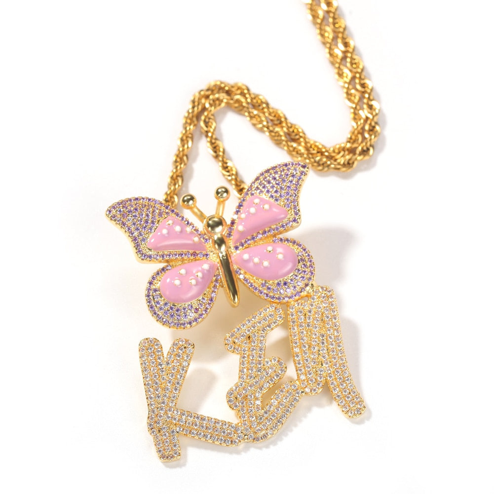 Luxe Butterfly Bling Chain