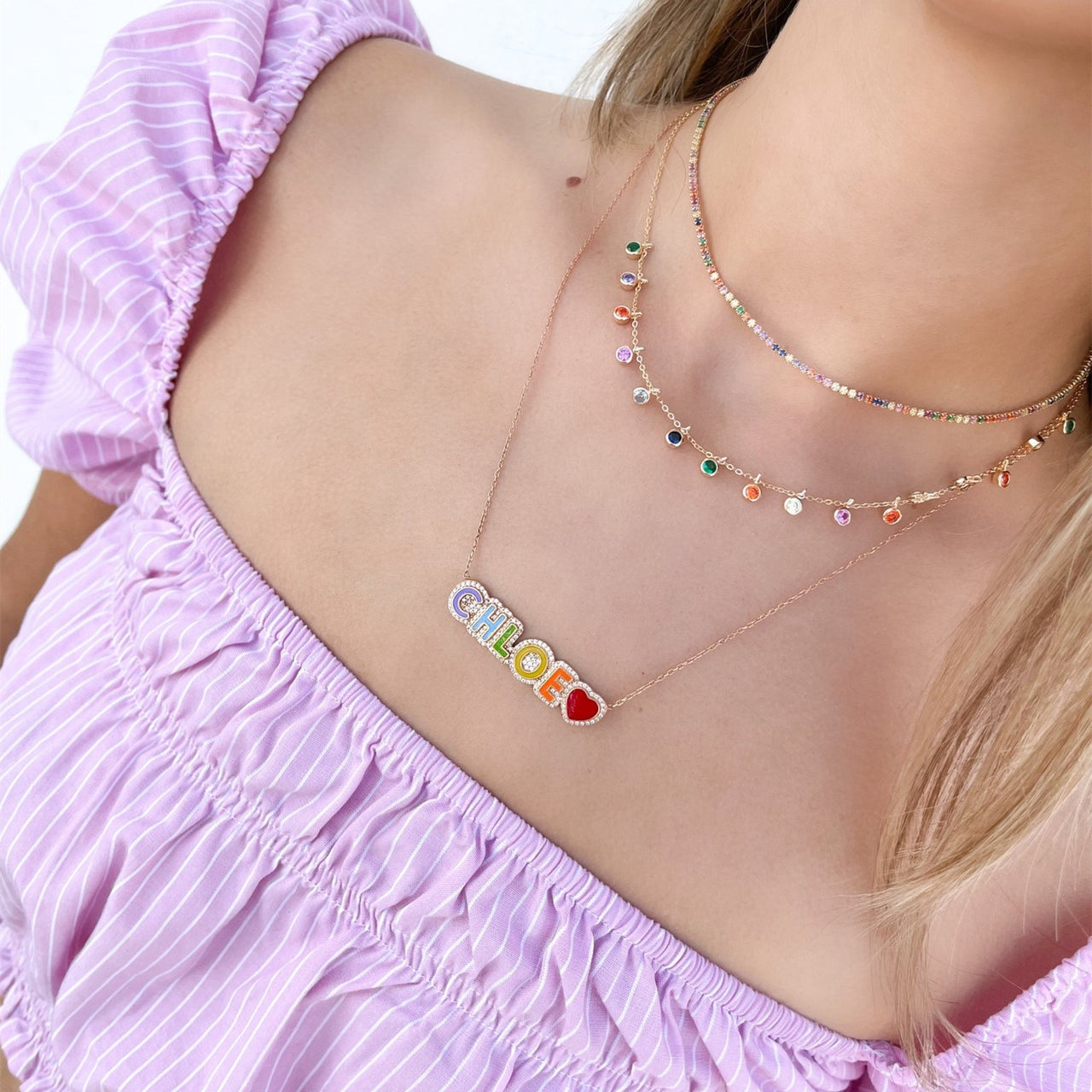 Custom Rainbow Necklace