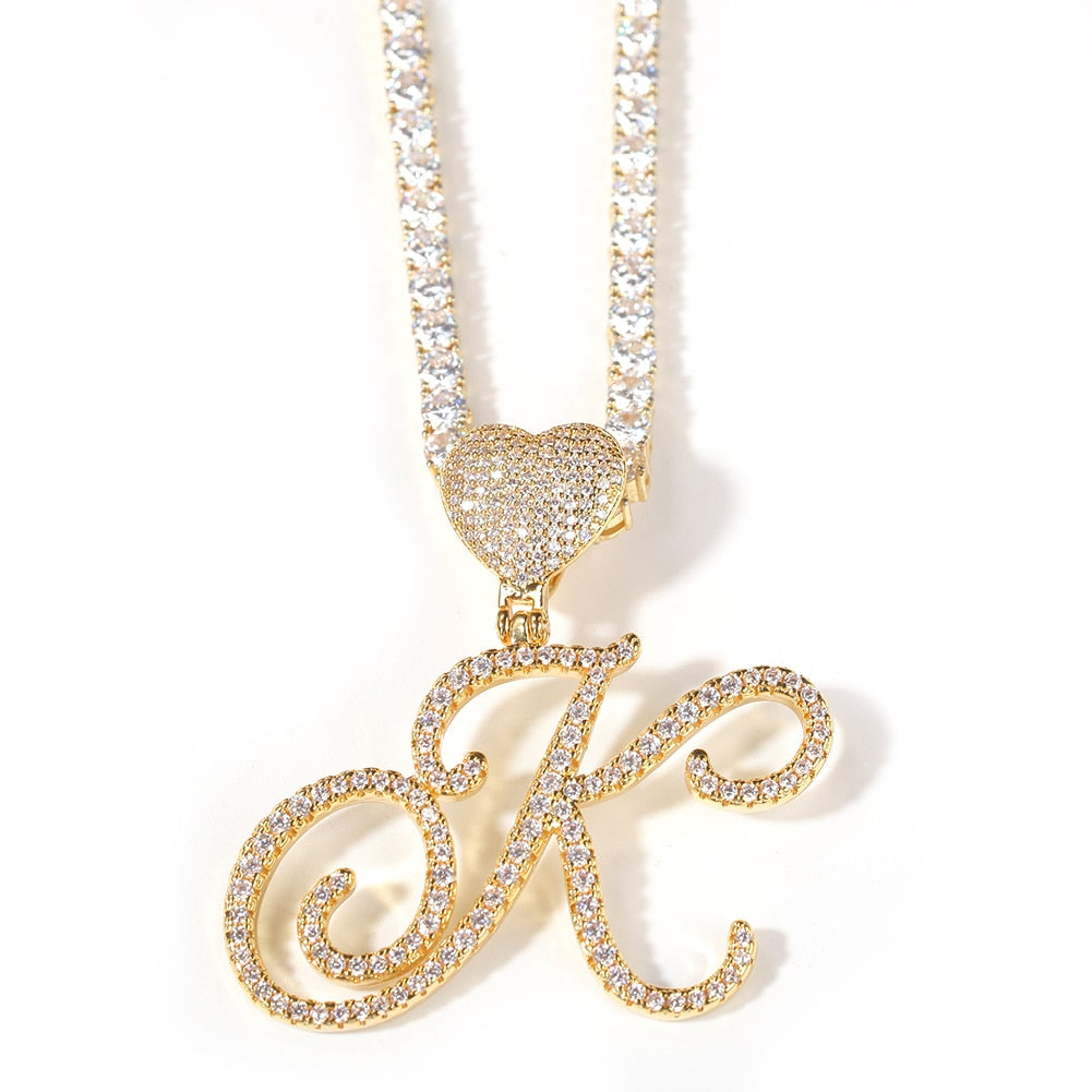 Luxe Heart Initial Chain