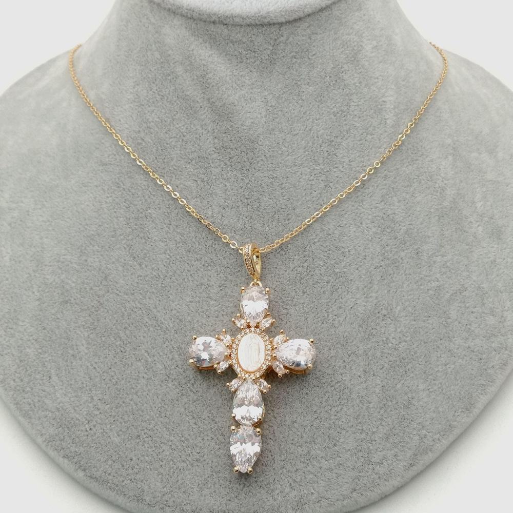 Crystal Cross Necklace