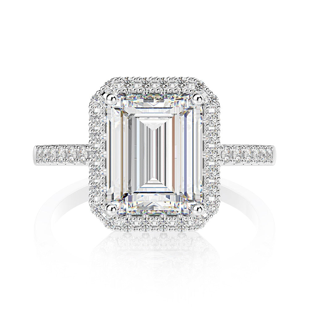 Square Moissanite Ring