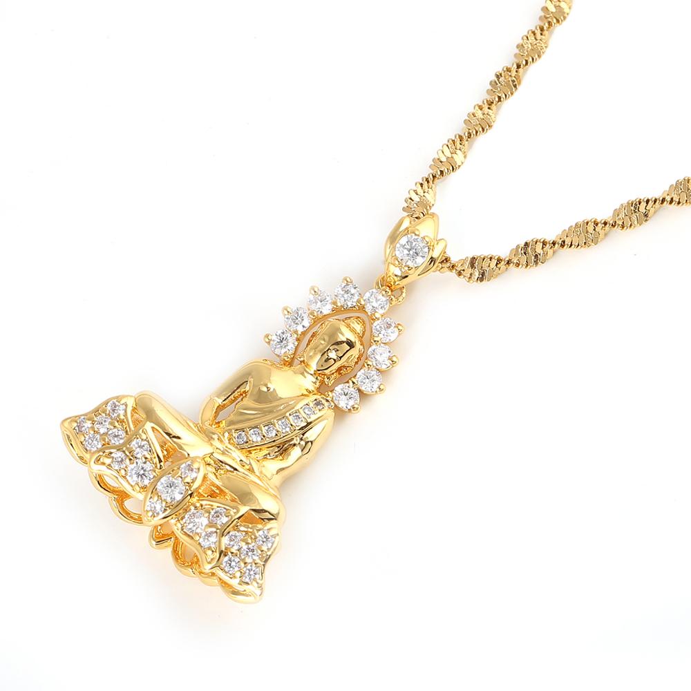 Crystal Tibetan Buddha Necklace