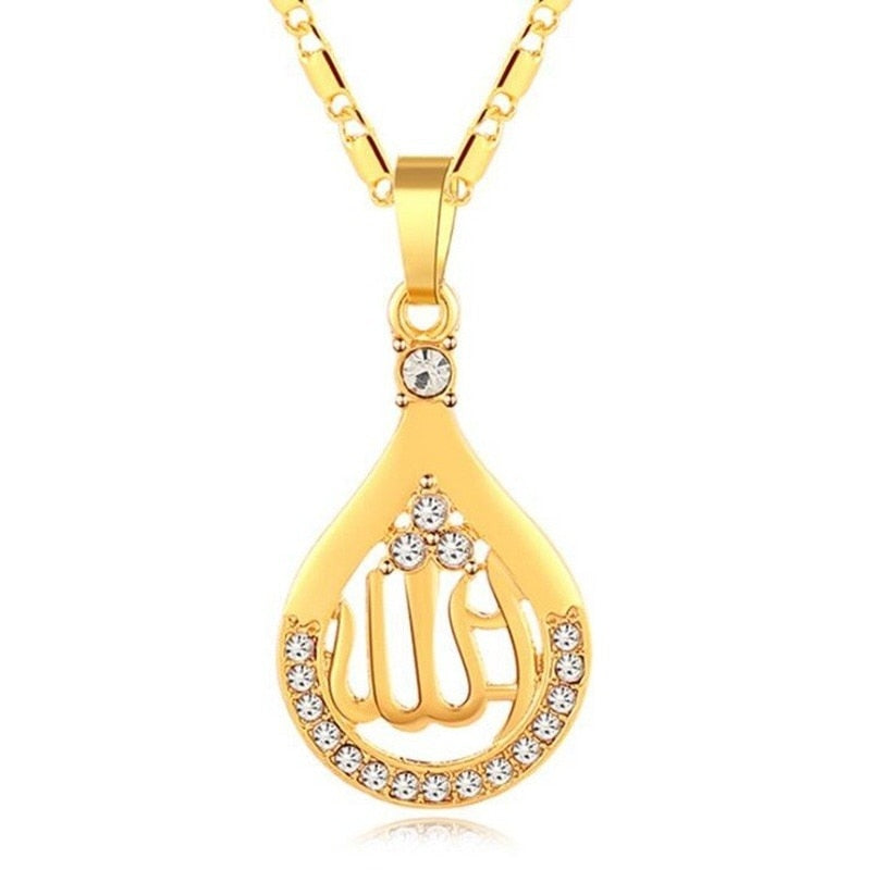 Crystal Allah Necklace