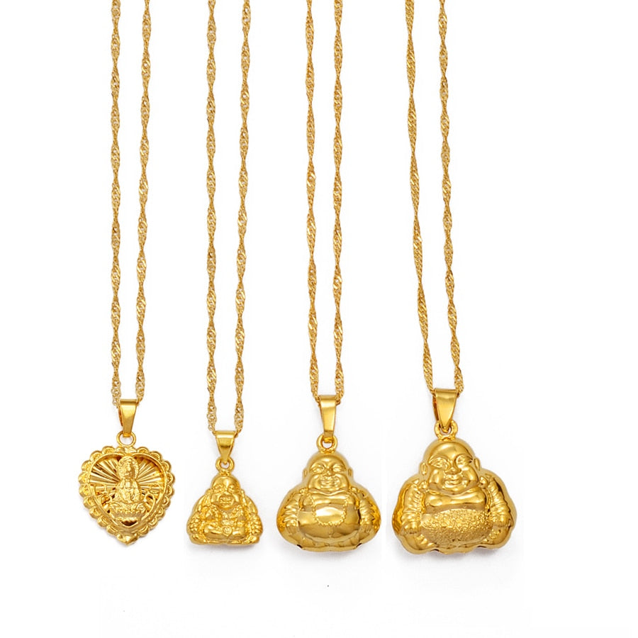 Gilded Buddha Necklaces