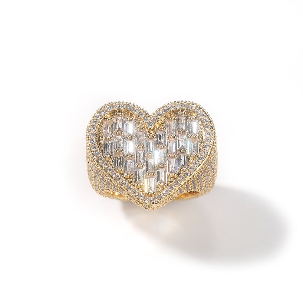 Crystal Heart Ring