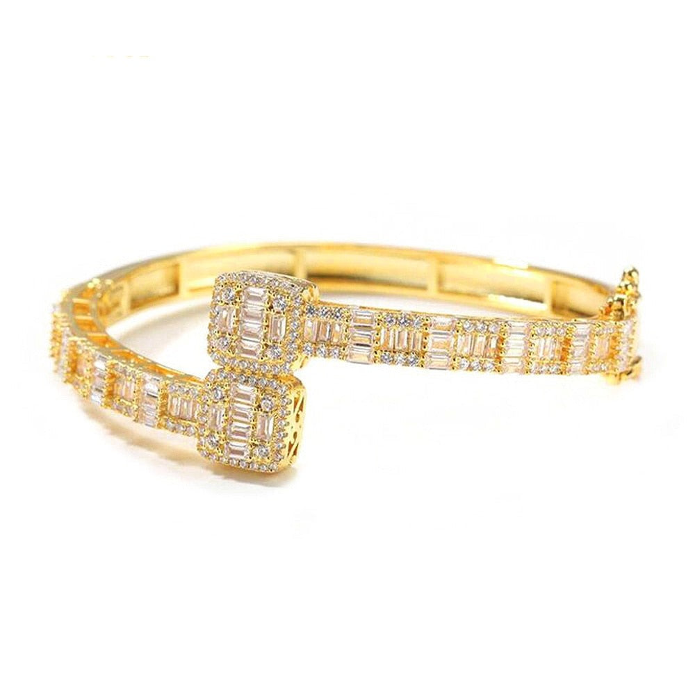 Crystal Baguette Bangle