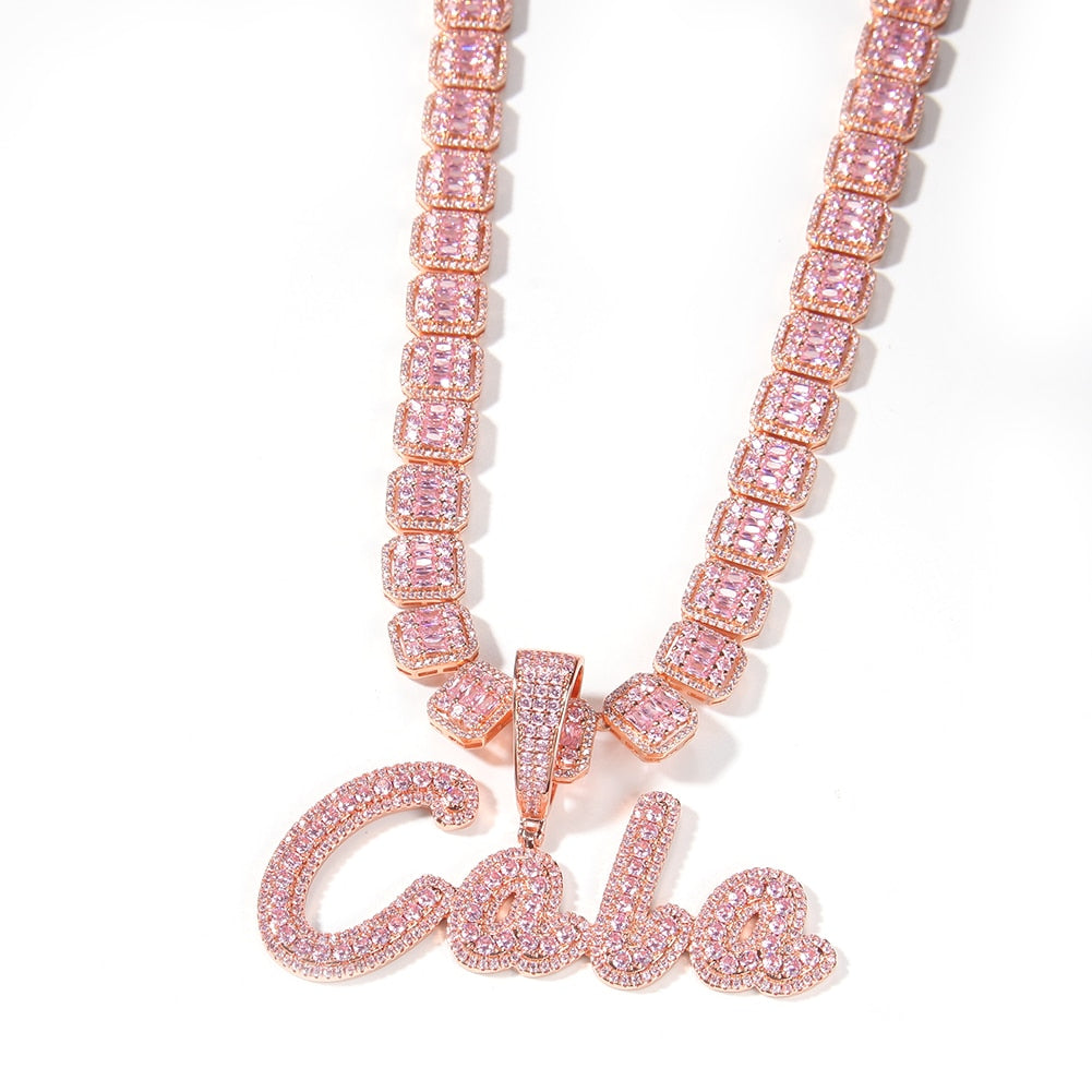 Luxe Crystal Custom Baguette Chain