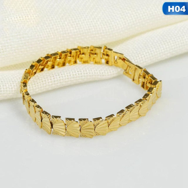 Men's 5.5mm Twisted Square Link Chain Bracelet in 14K Gold - 8.5