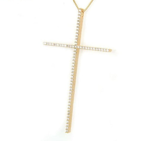 Bling Cross Necklace