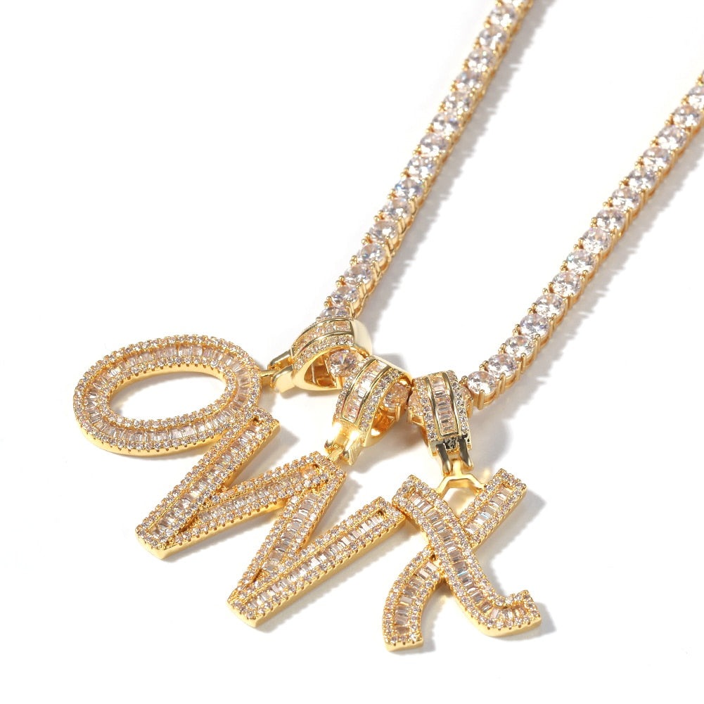Luxe Baguette Initial Chain