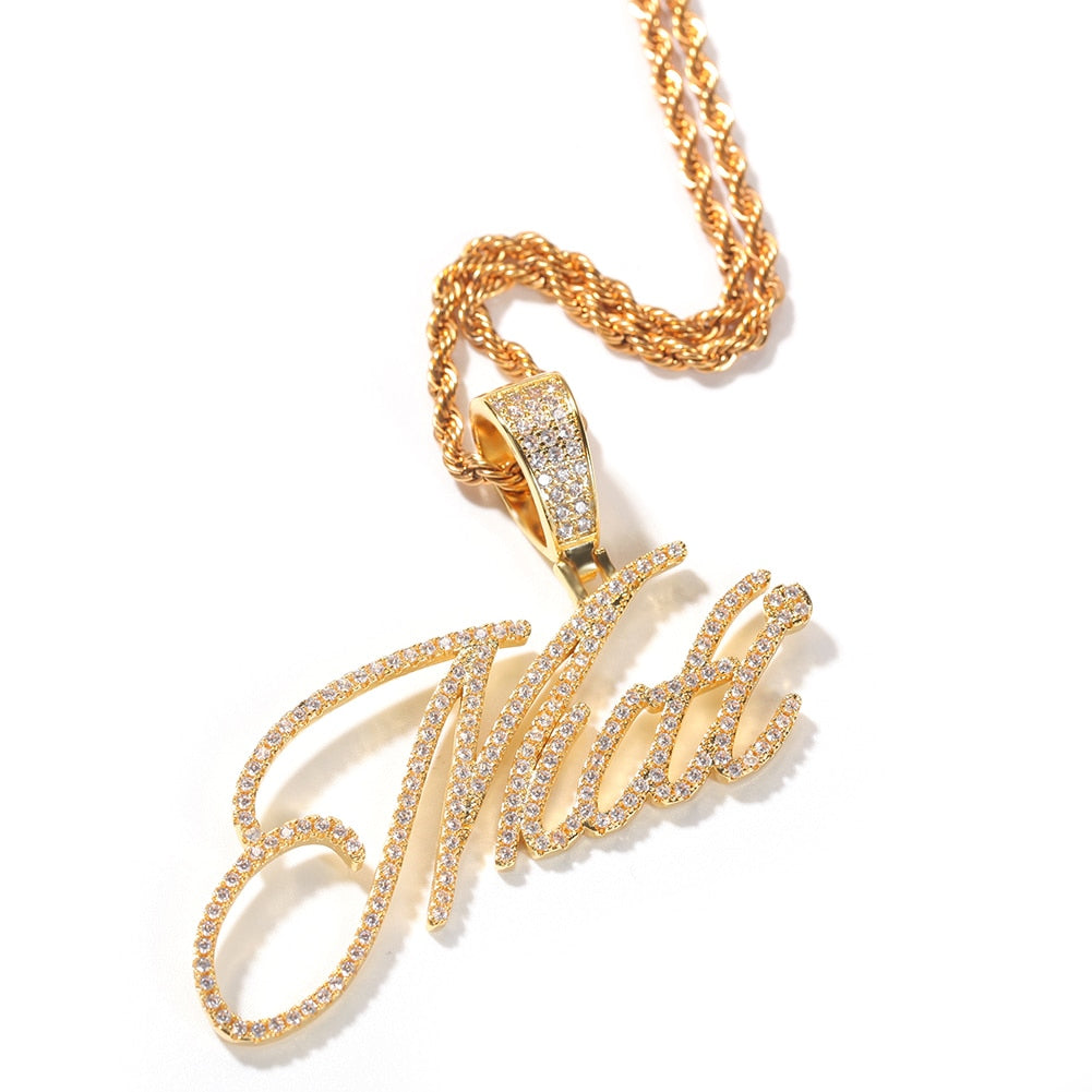 Luxe Script Necklace