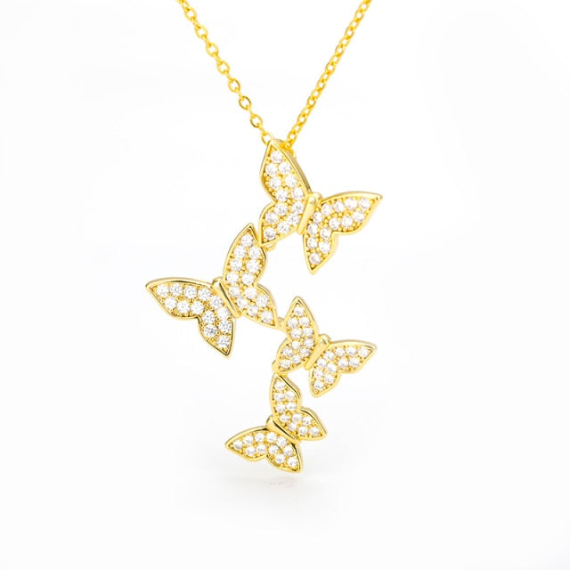 Gold Butterfly Necklace