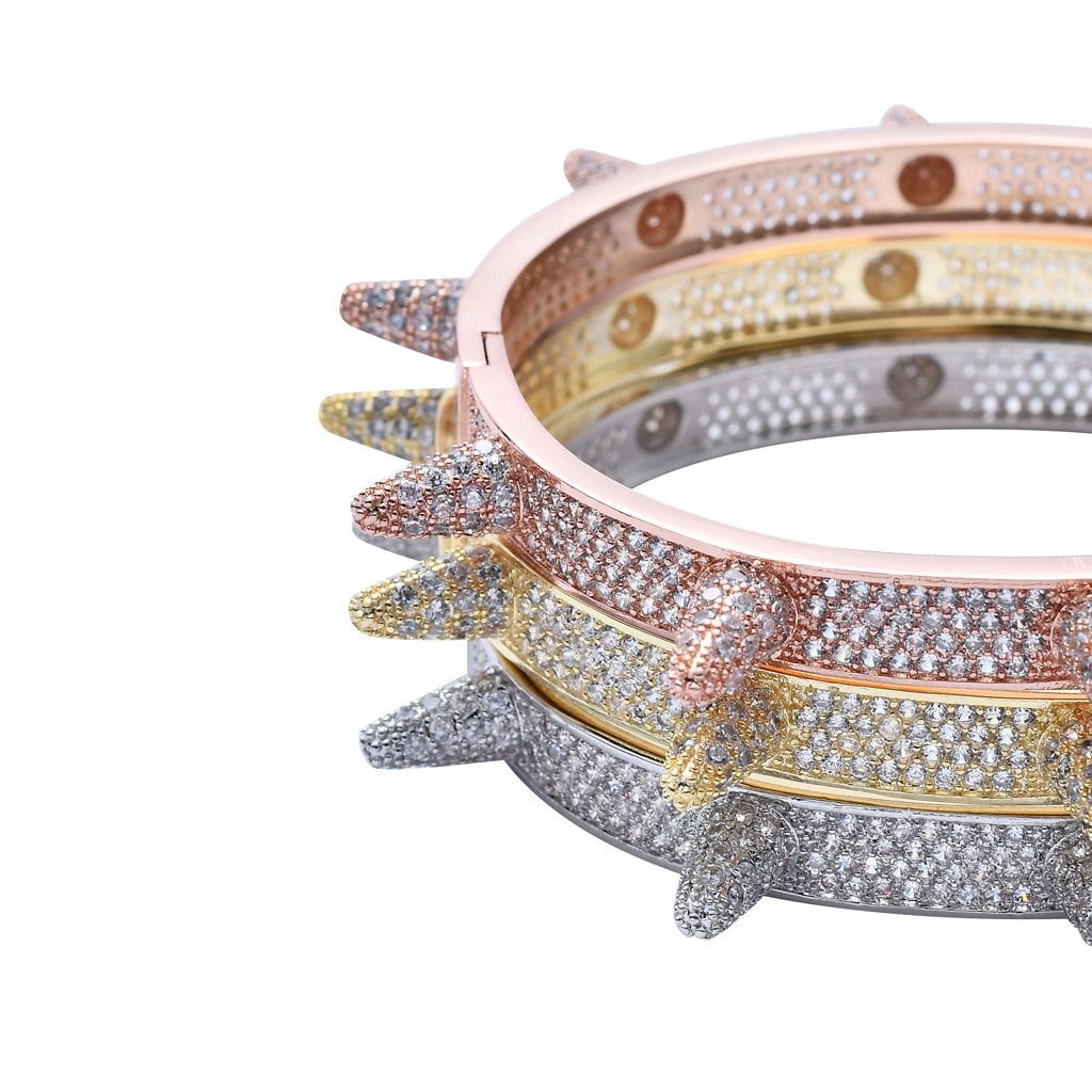 Crystal Shine Spike Bangle