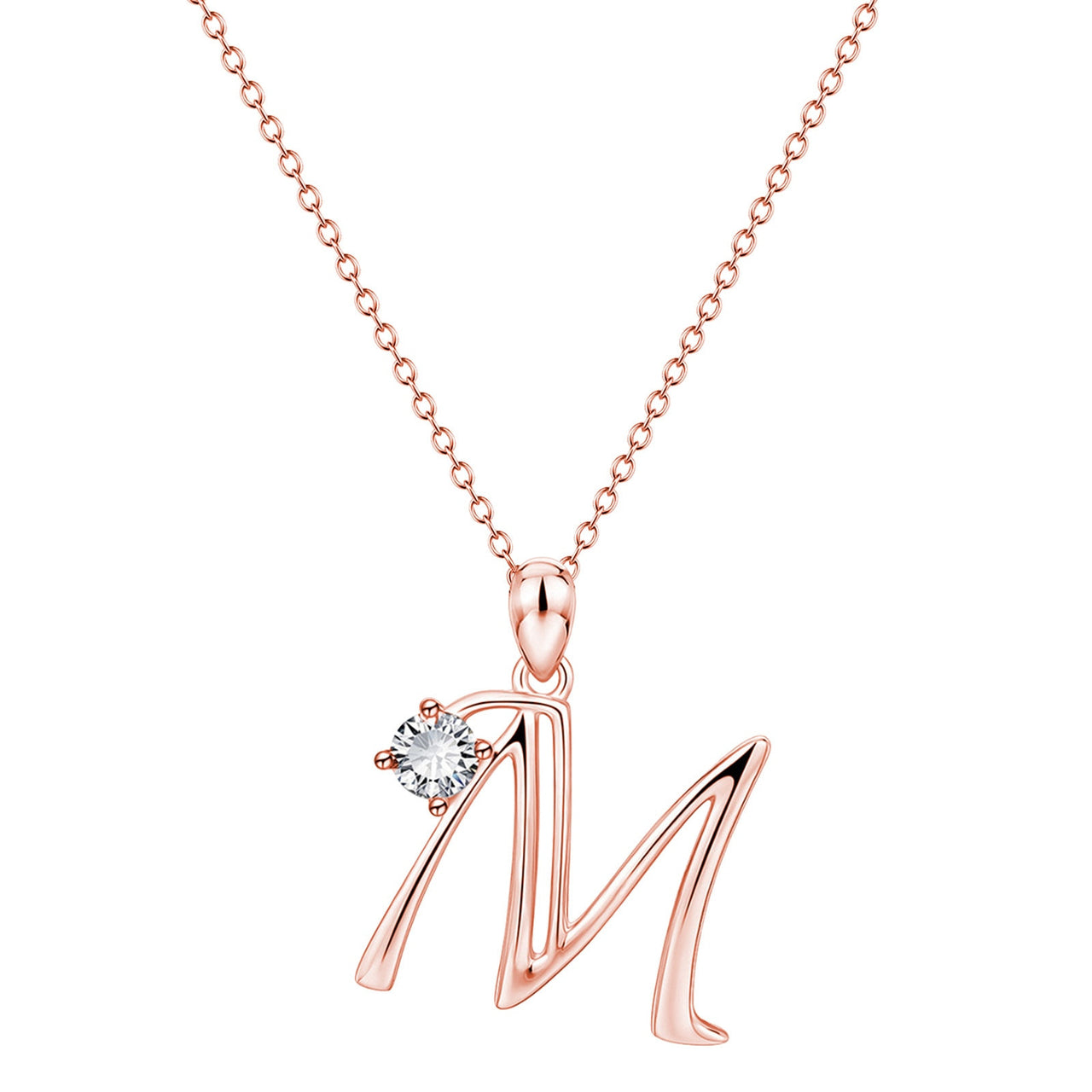 Crystal Initial Necklace