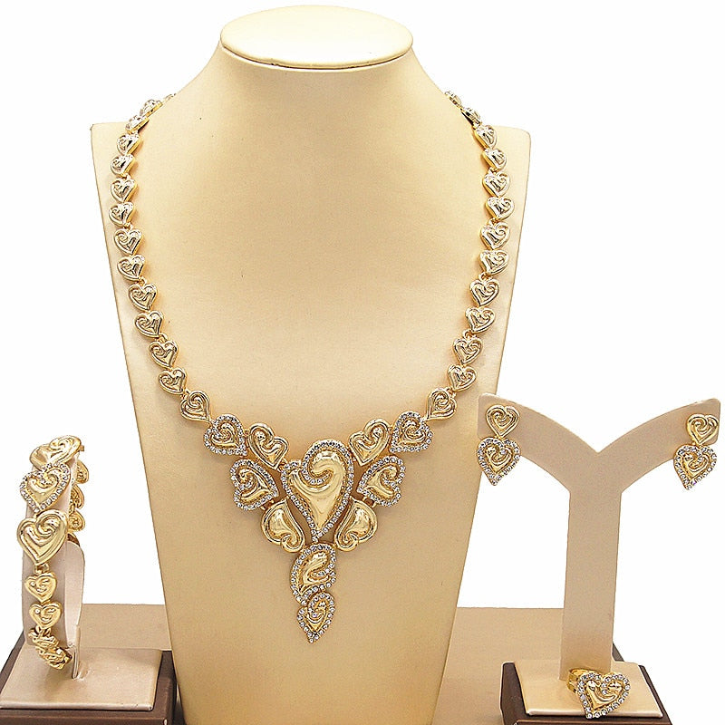 Queen of Crystal Hearts Jewelry Set
