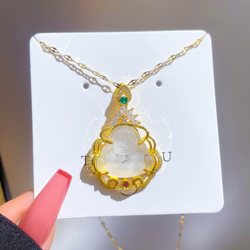 Crystal Buddha Necklace